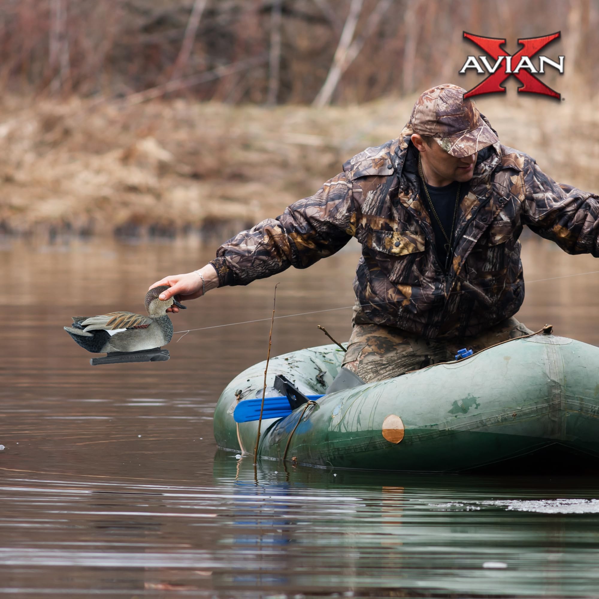Avian-X Gadwall durable no-flake paint finish resists wear season after season.