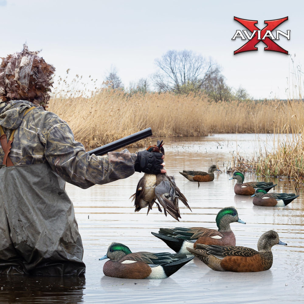 Avian-X Topflight Wigeon decoys blend with surroundings for natural, stealthy calls