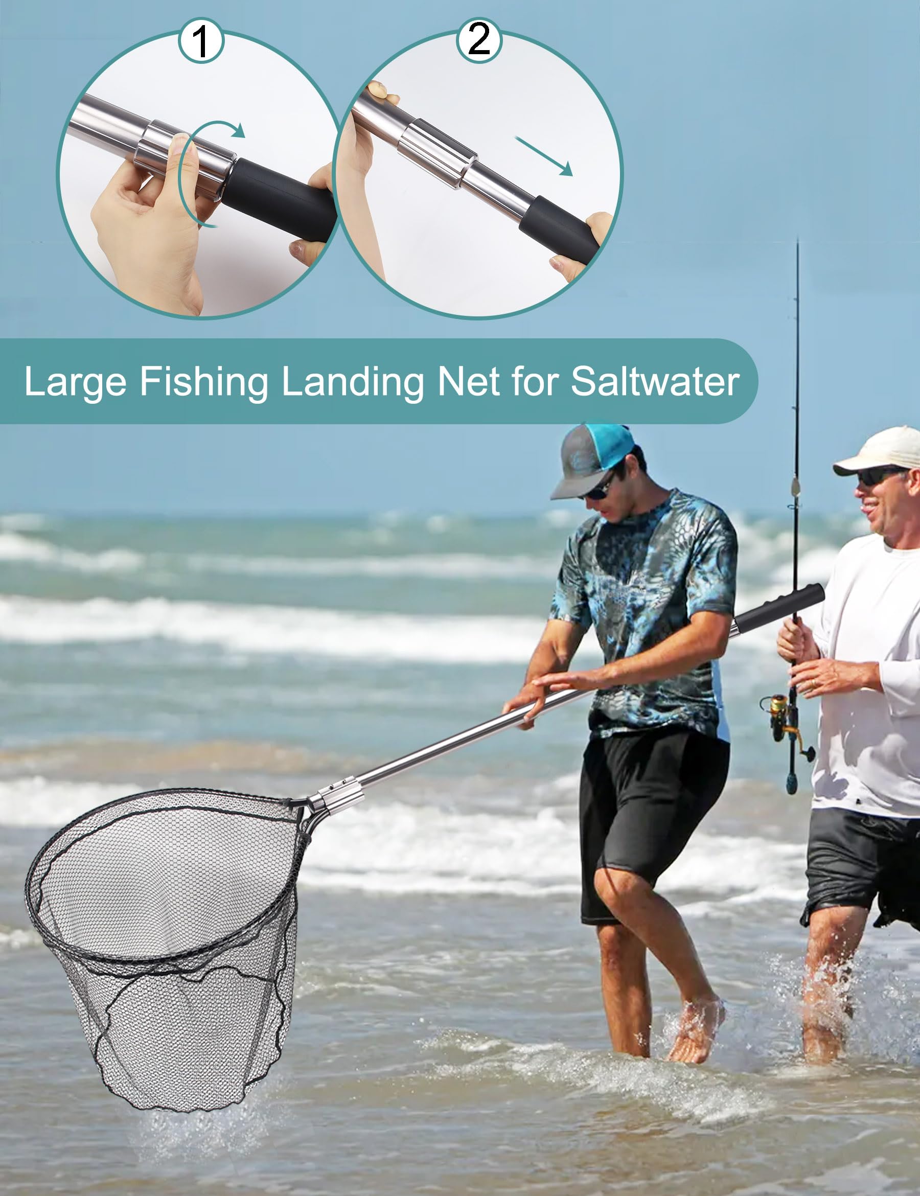 Net in use for saltwater and freshwater fishing