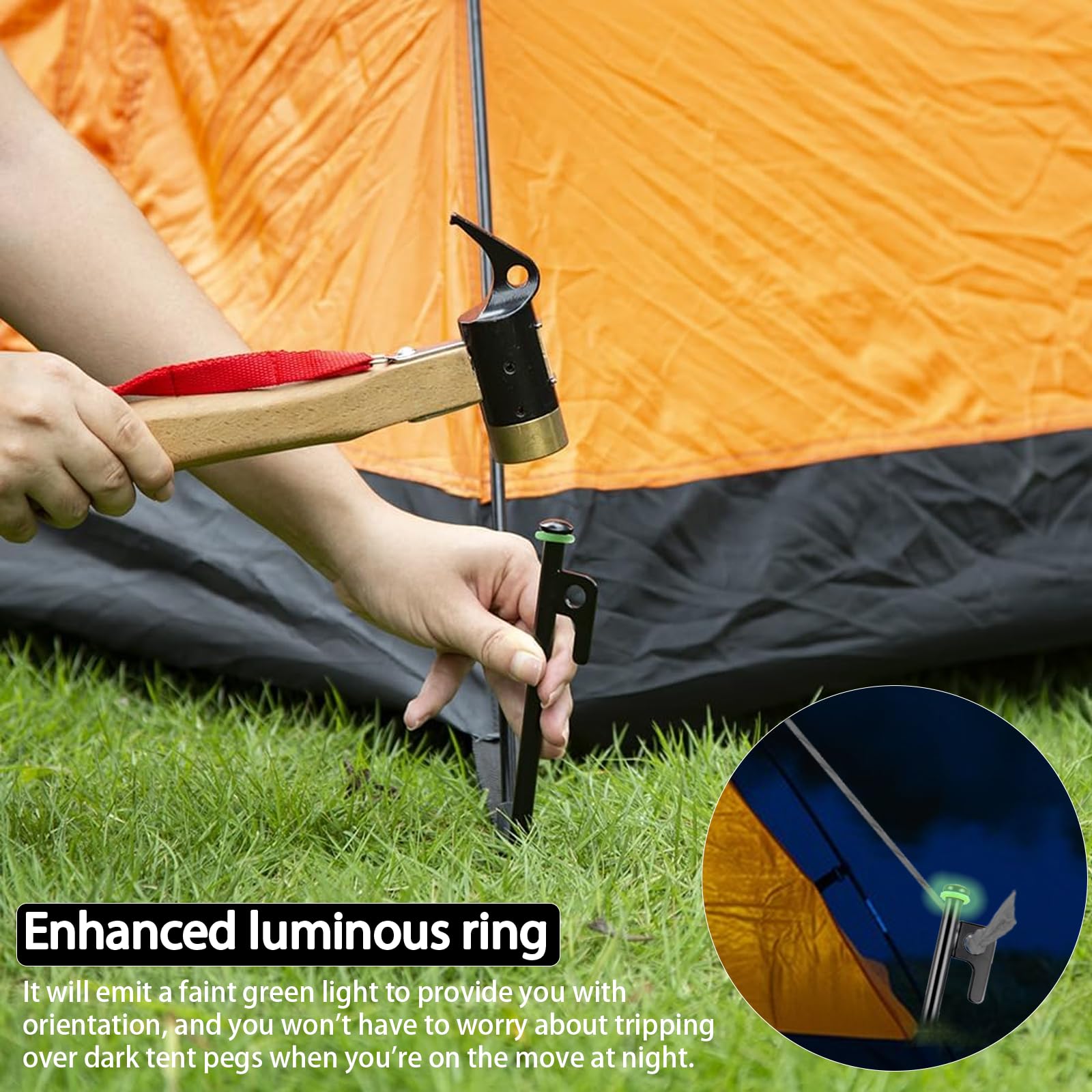 AVOFOREST tent stakes with canopy setup for reliable wind resistance