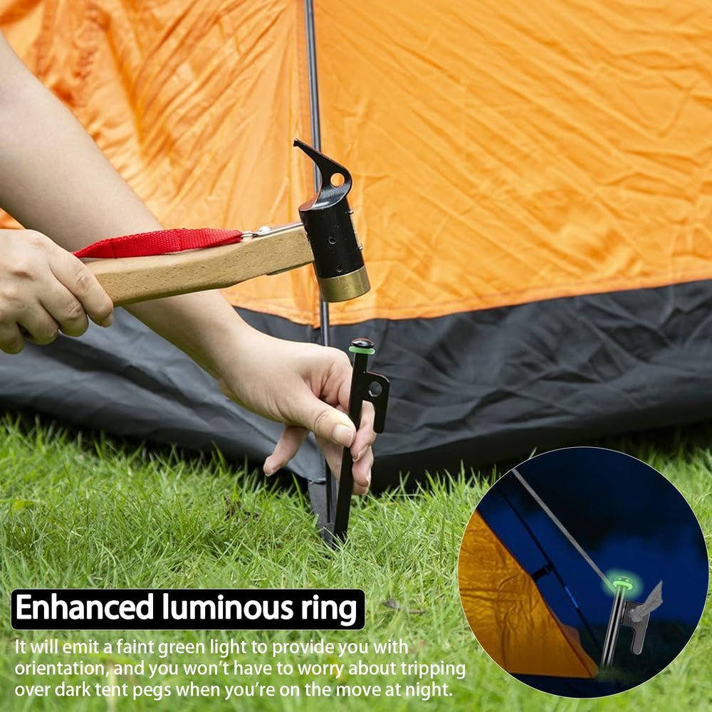 AVOFOREST tent stakes with canopy setup for reliable wind resistance
