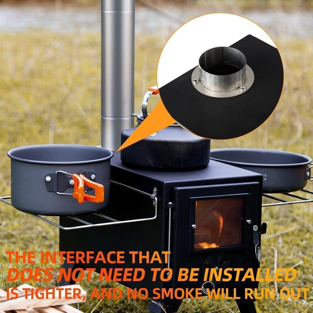 AVOFOREST hot tent stove use instructions guide outdoor burn preparation and safe operation