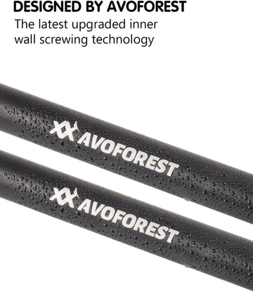 AVOFOREST tarp poles with heavy-duty stakes and wind ropes reinforce stability