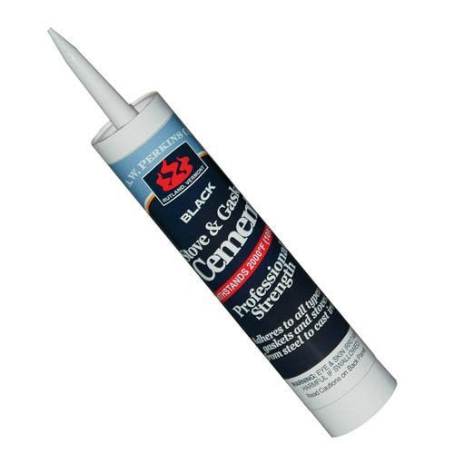 AW Perkins AW81 gasket cement 10oz cartridge for durable high-heat stove sealing.
