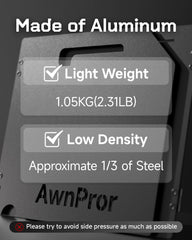 AwnPror external storage design keeps utensils away from flames for safety.