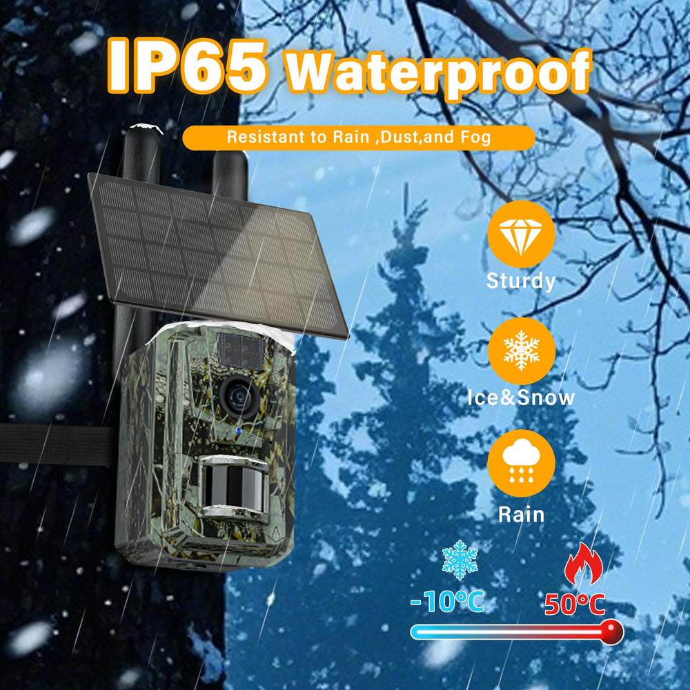 AXB Trail Camera includes two-way audio for remote conversations from your setup site.