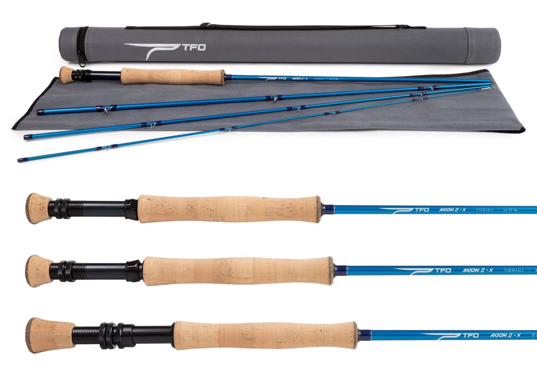 Axiom 2-X 10wt fly rod blank and handle