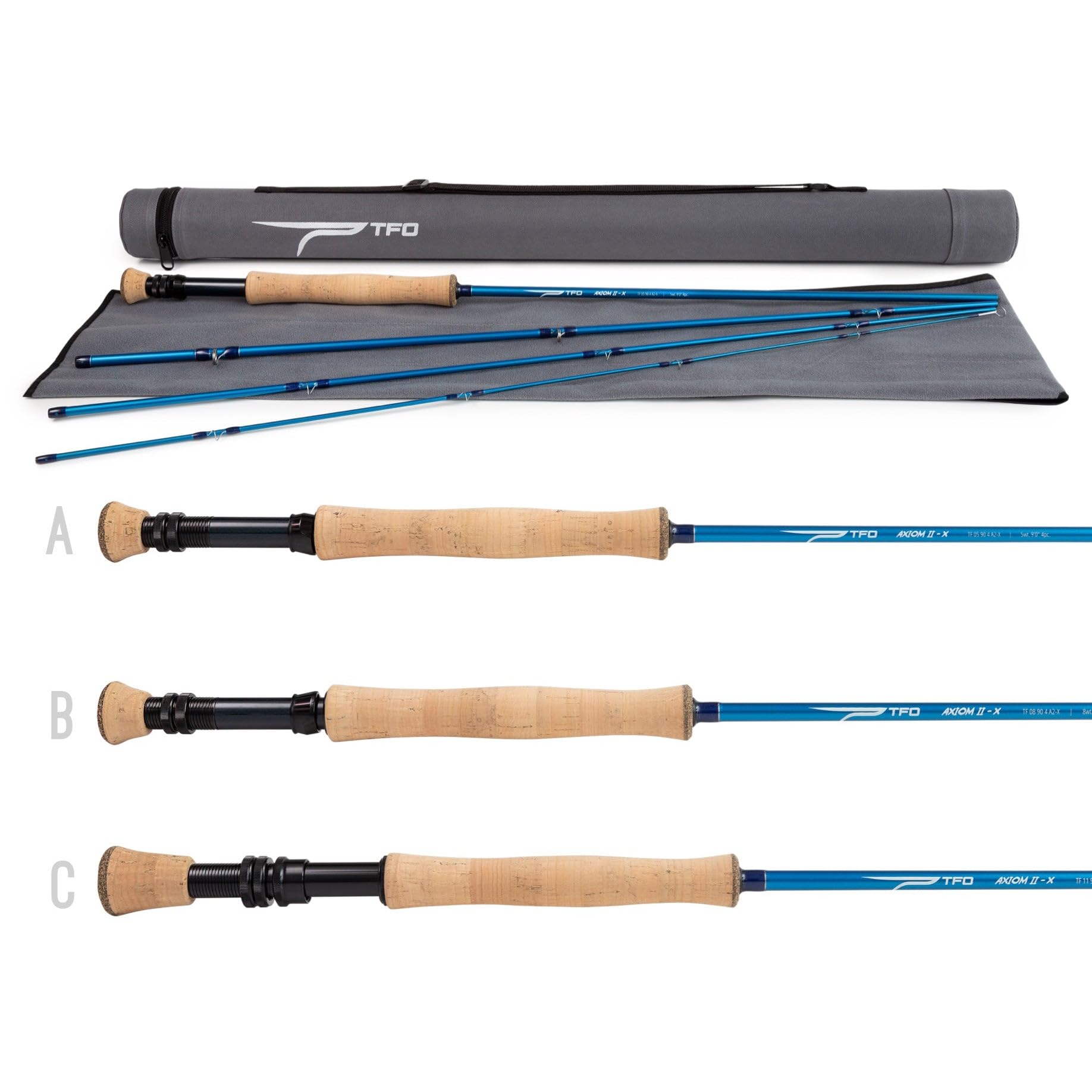 Axiom II-X 6 wt 9'0" fly rod case