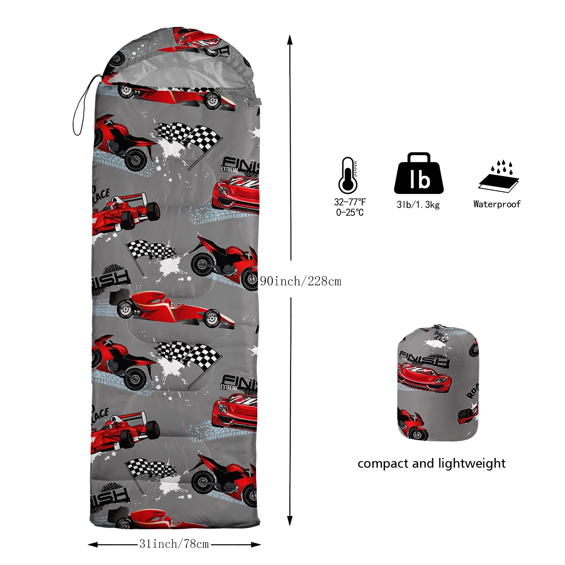 Axolotl compression sack for compact travel and backpacking