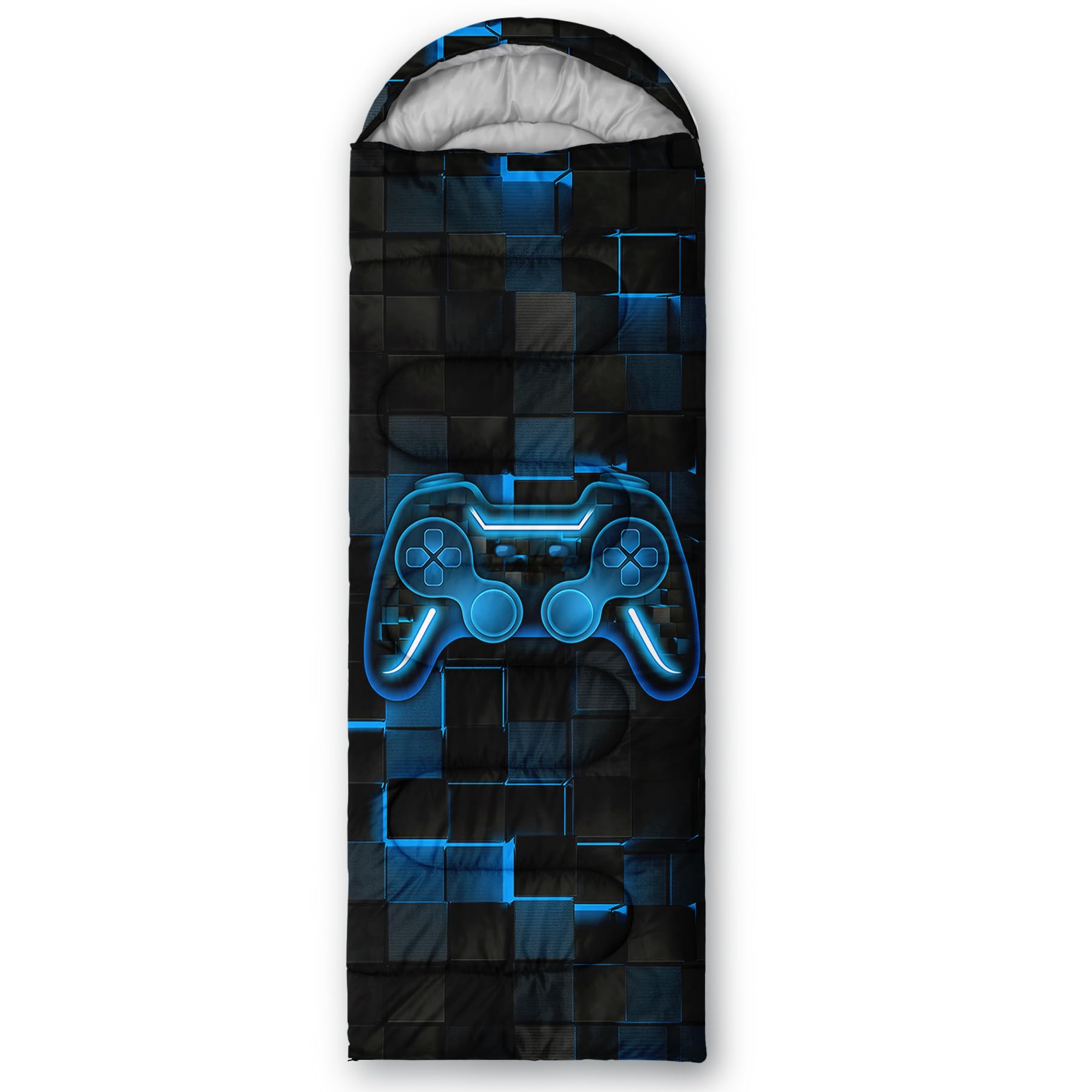 Axolotl gamepad sleeping bag easy-care design supports quick cleaning