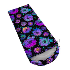 Axolotl sleeping bag full length opens into a blanket for picnics