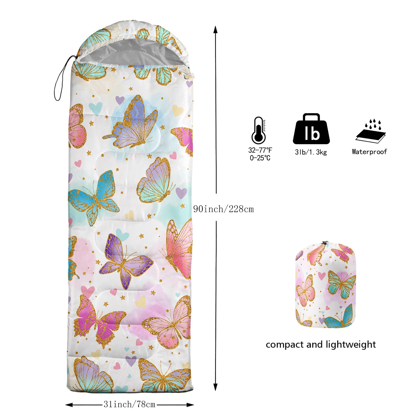 Axolotl interior polyester lining offers soft, easy-care warmth on trips