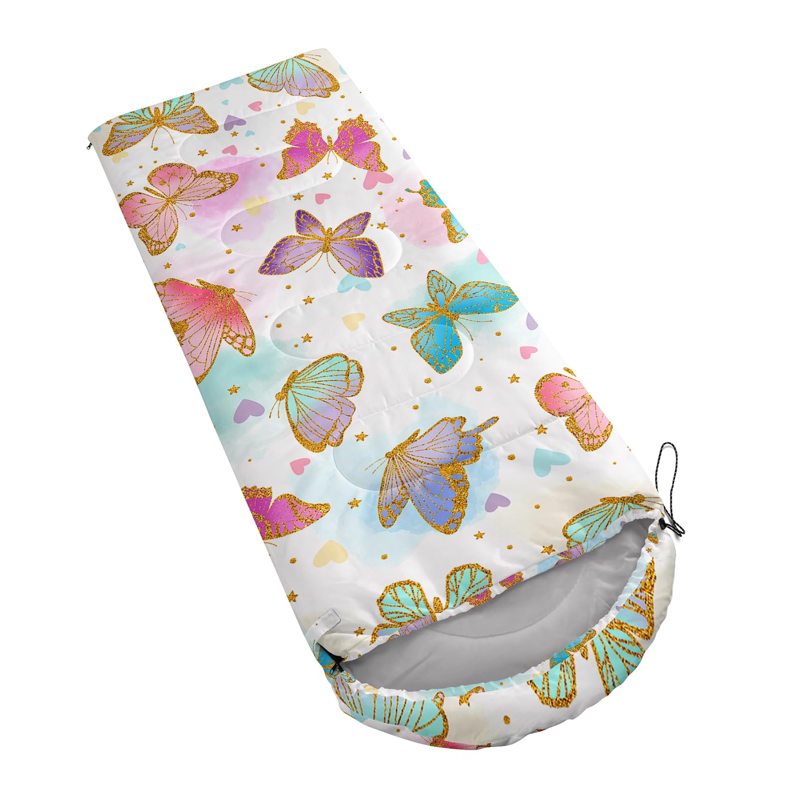 Axolotl lightweight sleeping bag with portable carry bag for travel