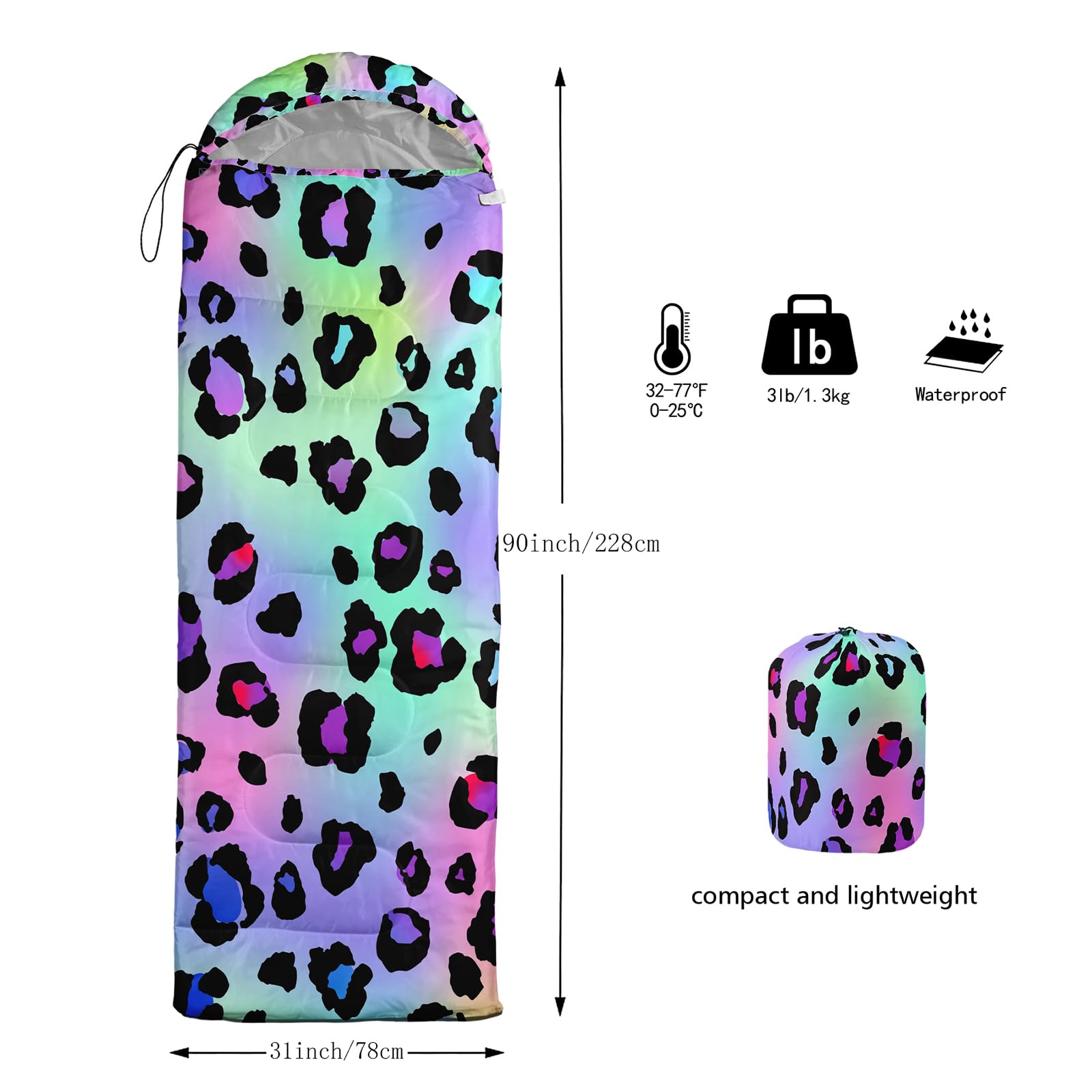 Closeup of Axolotl sleeping bag waterproof nylon shell showing durability.