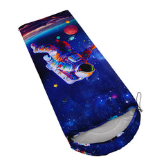 Axolotl zipper-full-open sleeping bag converts to a picnic blanket