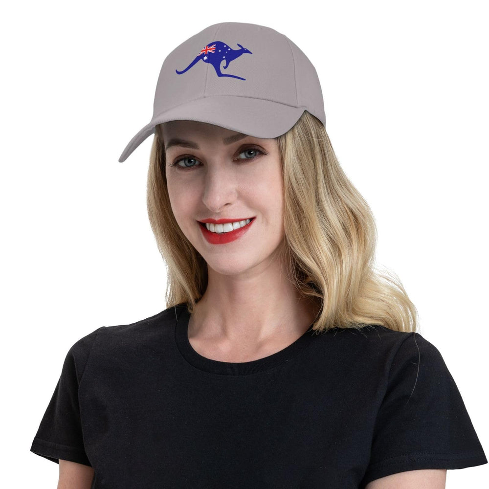 AXXOR Kangaroo cap in use outdoors, gray color and relaxed fit