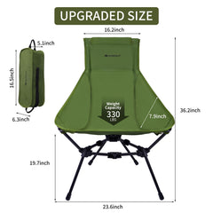 AYAMAYA all-aluminum frame folding design keeps you lightweight and portable.