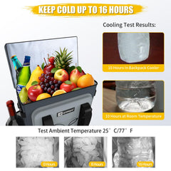 AYAMAYA Backpack Cooler side pockets store wine bottles and keep things organized