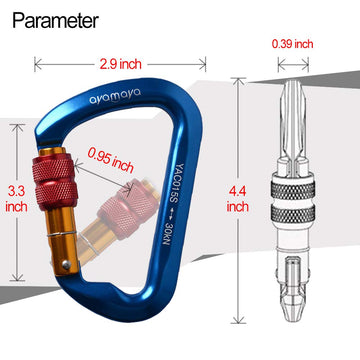 AYAMAYA CE-certified carabiner delivering 30 kN strength for demanding climbs.