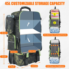 Bottom detachable cooler bag attached to backpack