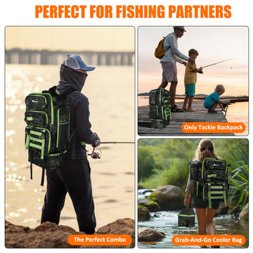 AYAMAYA fishing backpack durable shoulder straps ease carrying heavy tackle all day