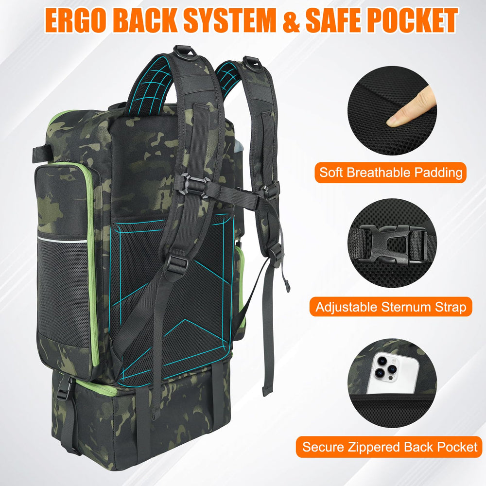 AYAMAYA fishing backpack ergonomic back design reduces fatigue during long trips