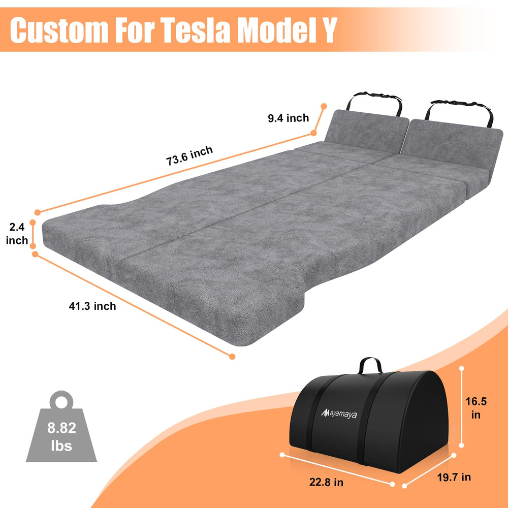 AYAMAYA foldable camping mattress transforming backseats into sleep space