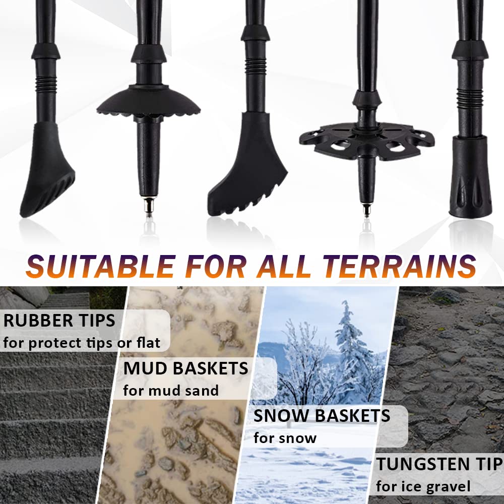 AYAMAYA folded poles compact to 24 inches for backpacking convenience.