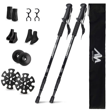 AYAMAYA hiking poles with extendable length fit hikers of all heights.