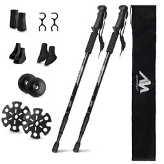 AYAMAYA hiking poles with extendable length fit hikers of all heights.