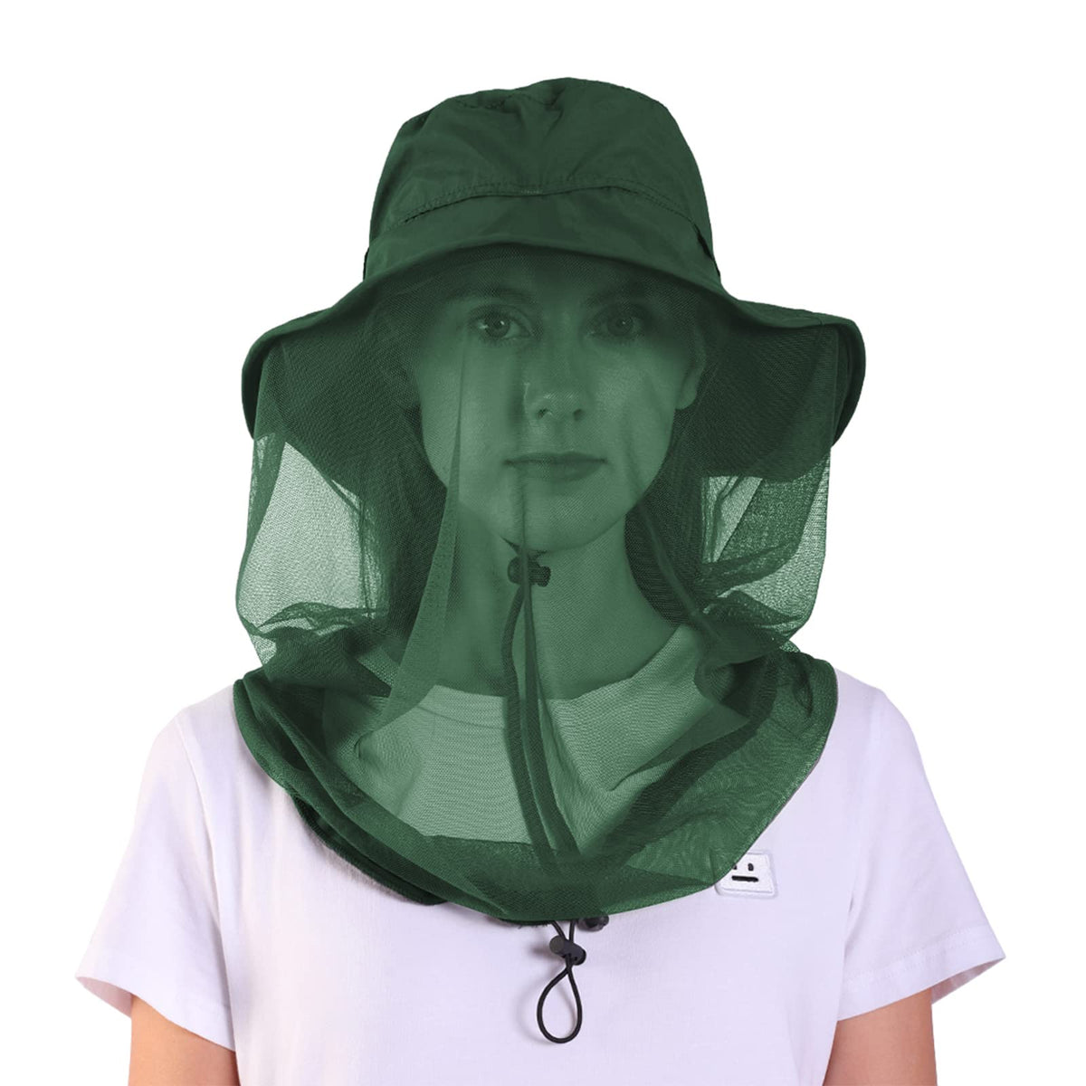 AYAMAYA mosquito net hat with face netting for bug protection and sun shade.