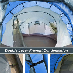 AYAMAYA pop up tent easy-setup with pre-assembled poles speeds pitching for groups.