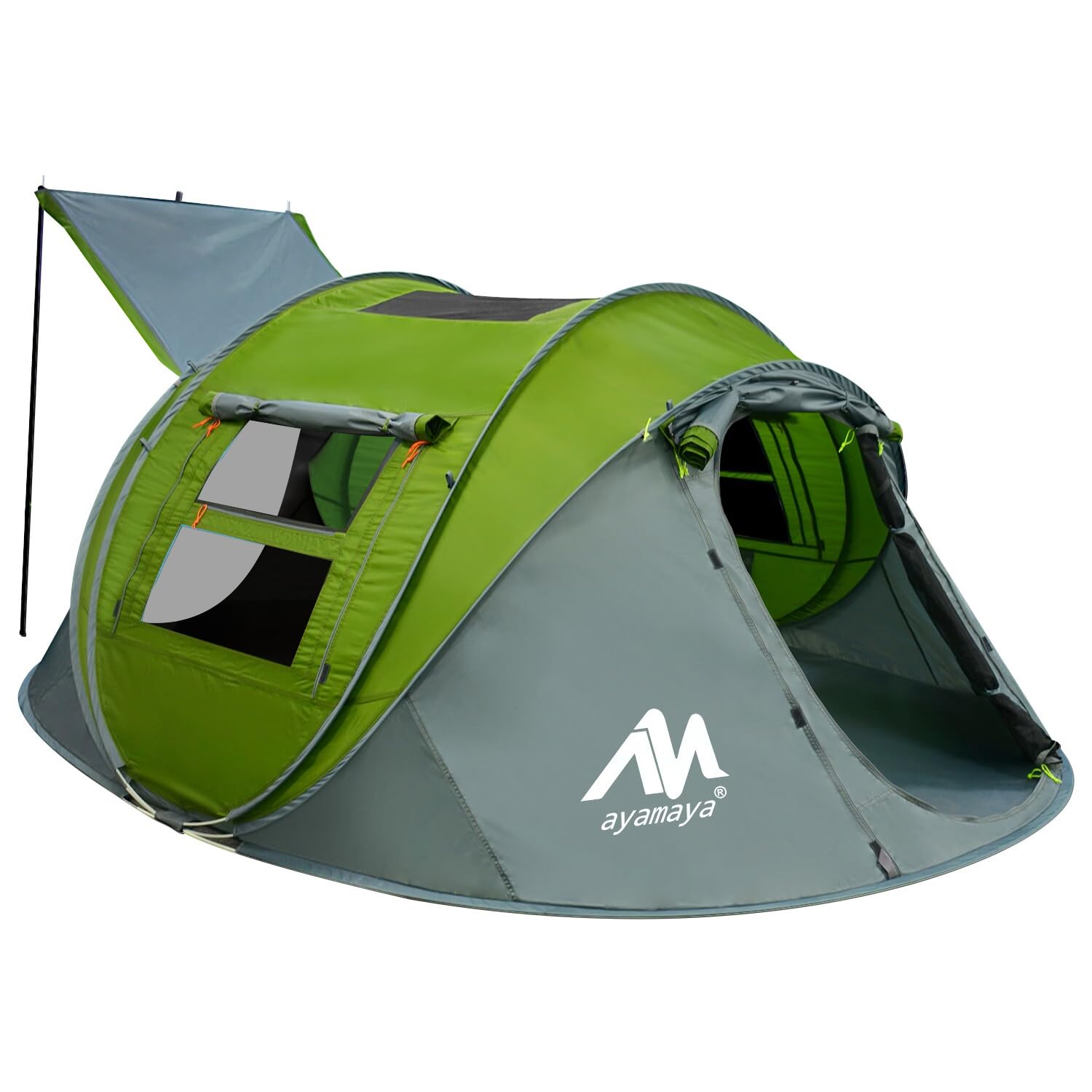 AYAMAYA pop-up tent setup — instant shelter ideal for quick family camping.