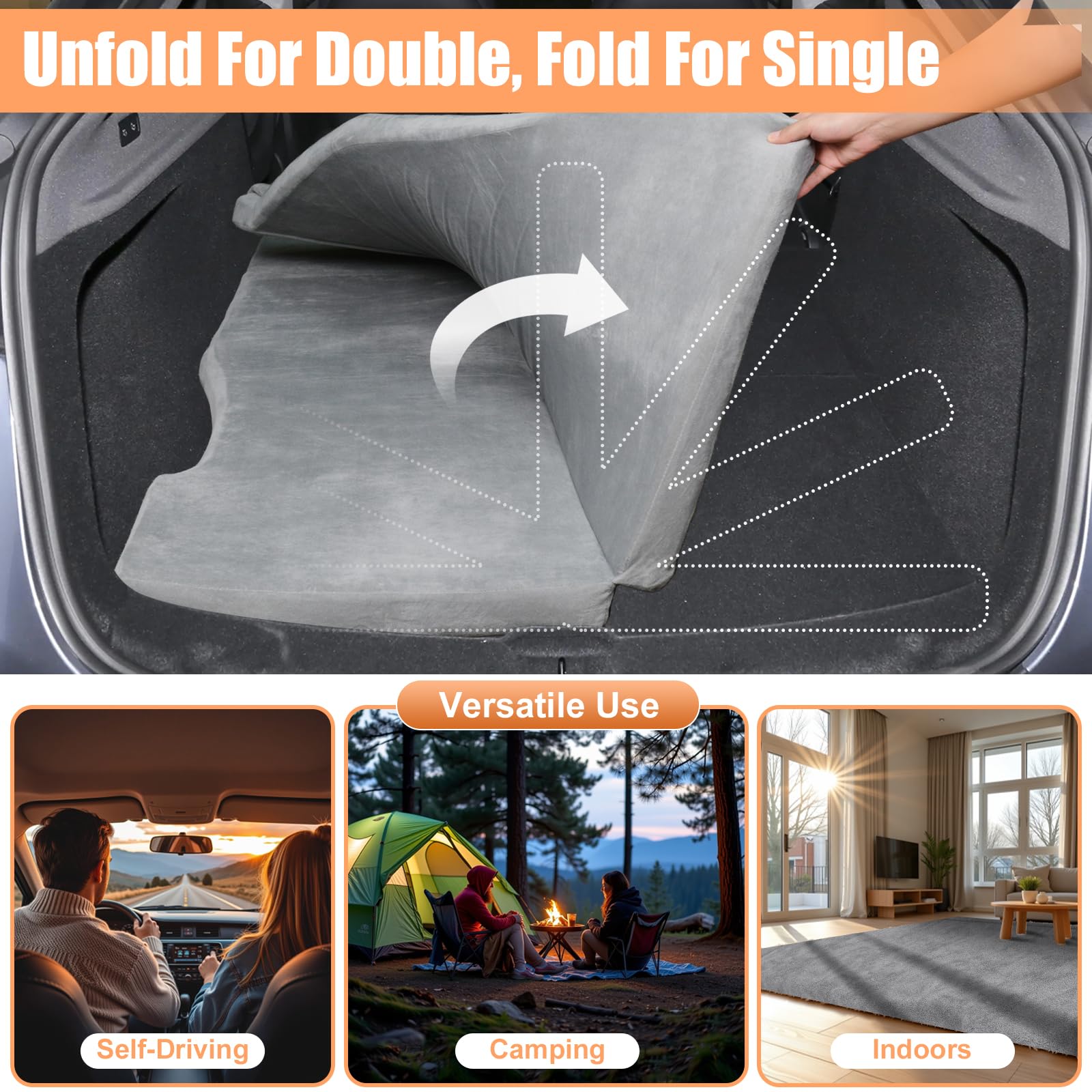 AYAMAYA road trip sleep solution setup in vehicle interior