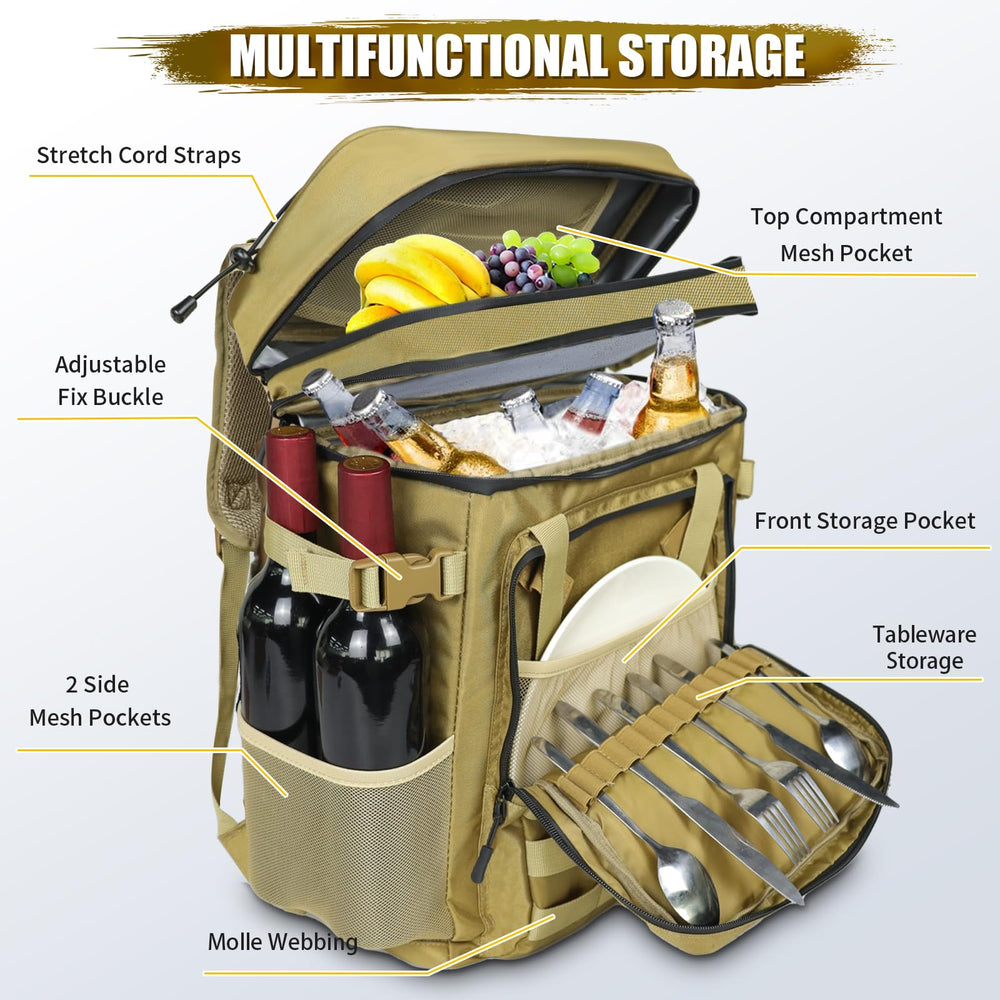 AYAMAYA MOLLE front webbing enables easy customization for gear attachment.