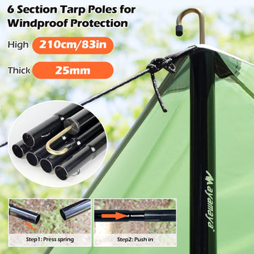 AYAMAYA all-season shelter kit ready for quick shelter in any condition.
