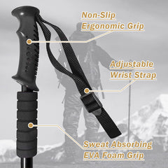 AYAMAYA telescoping poles showcasing quick twist lock for easy adjustments.