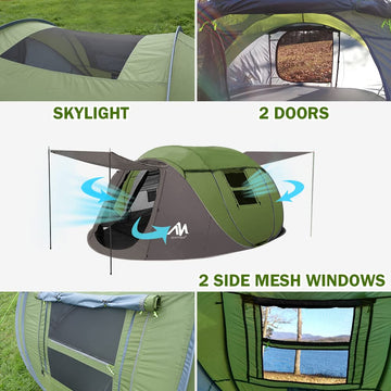 AYAMAYA tent waterproof coating — triple protection against rain and dew.