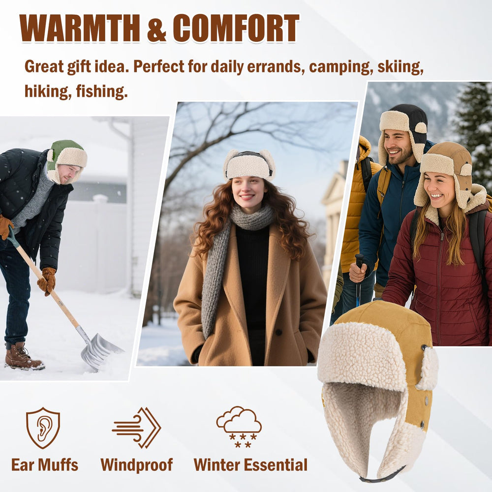 AYAMAYA trapper hat comes in multiple colors for gifting.