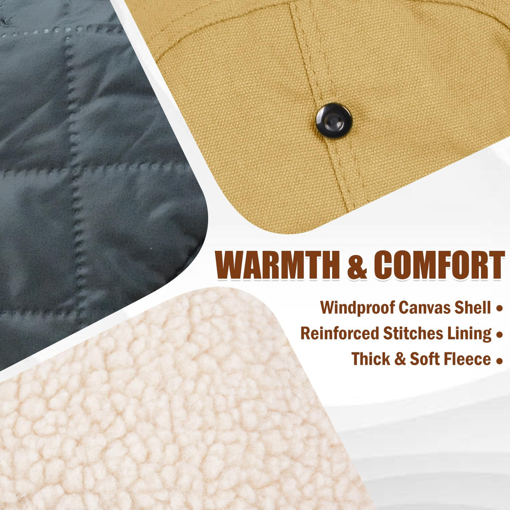 AYAMAYA trapper hat windproof shell emphasizes rugged durability for harsh weather.