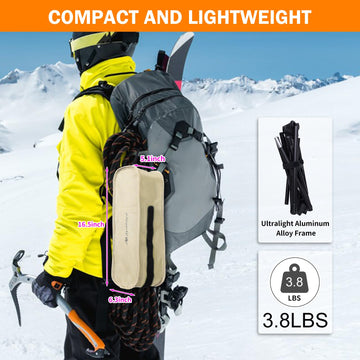 AYAMAYA Ultralight High Back Camping Chair base storage hook offers extra storage options.