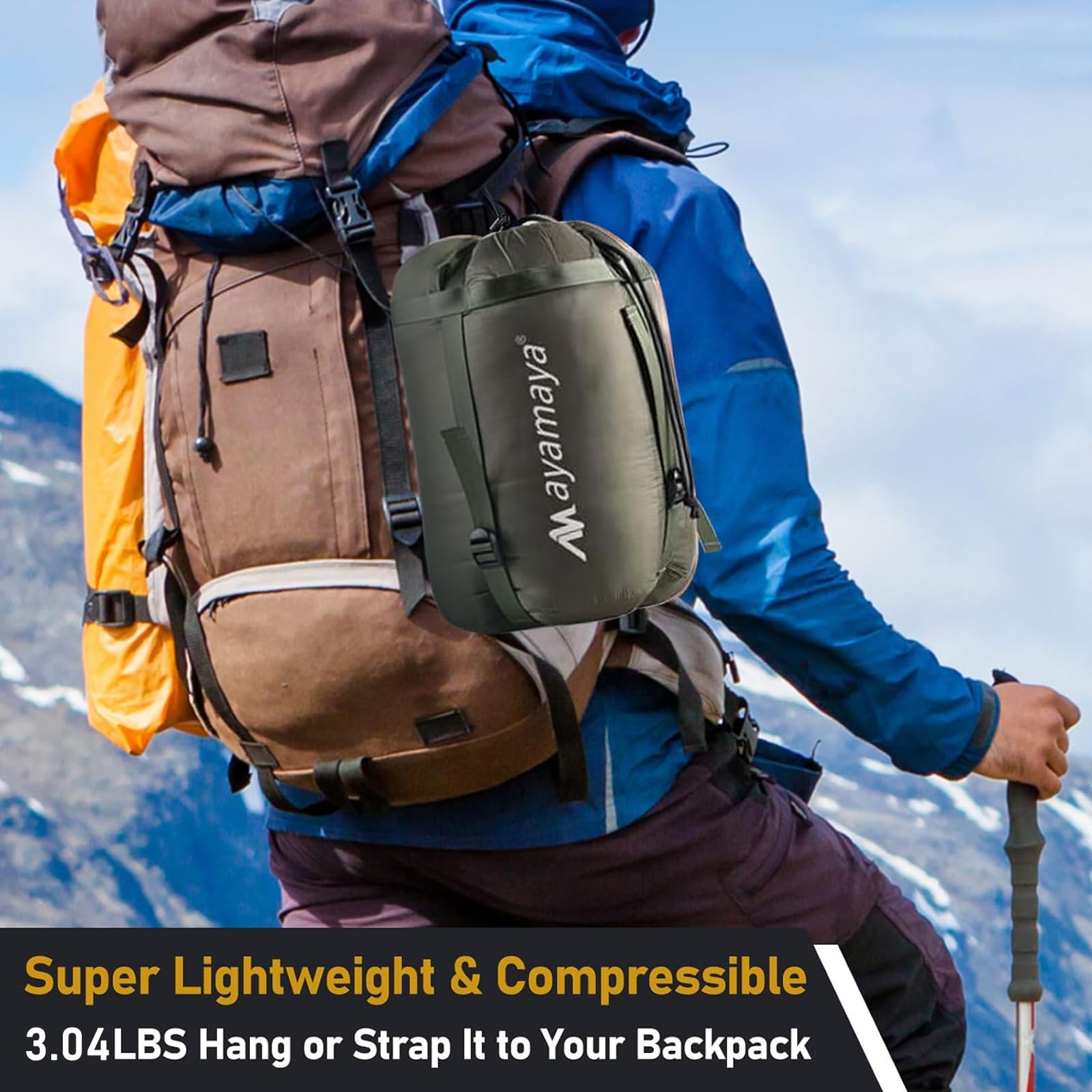 AYAMAYA 20D shell with DWR coating protection against light rain.