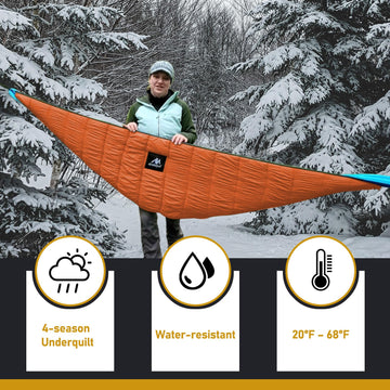 AYAMAYA underquilt compression stuff sack for compact packing