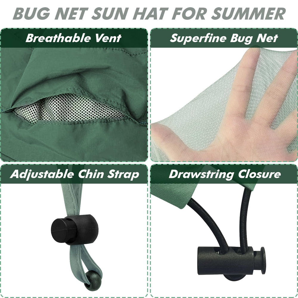 AYAMAYA ventilated net hat keeps head cool during outdoor activities.