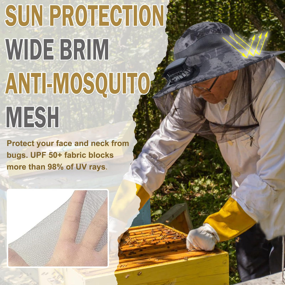 AYAMAYA Wide brim protects face and neck from sun during gardening and outdoor chores.