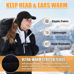 AYAMAYA fleece hat with ear flaps covers ears for added warmth