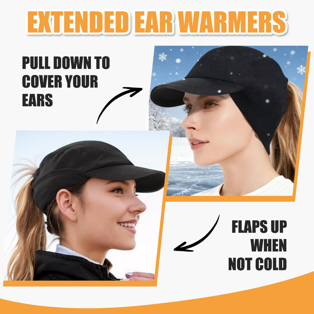 AYAMAYA ponytail-hole design keeps hair comfortable without sacrificing warmth