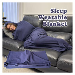 AYEXNSM Wearable Sleep Pod blanket 360° snug embrace showing comforting wrap