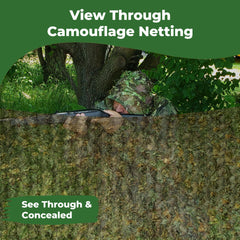 AYIN camo netting closeup leaf texture helps blend into forest environments
