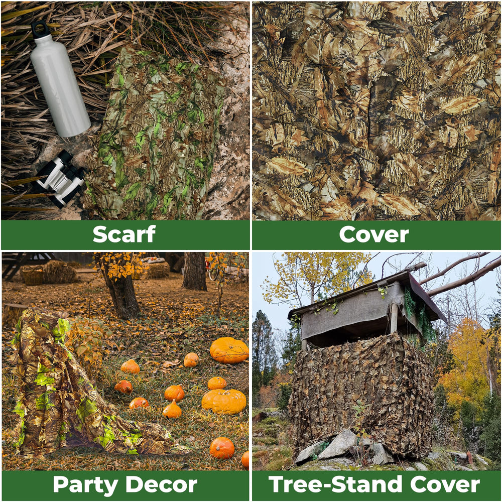 AYIN Camo Netting outdoor usage scene shows versatile applications like blinds and sunshades